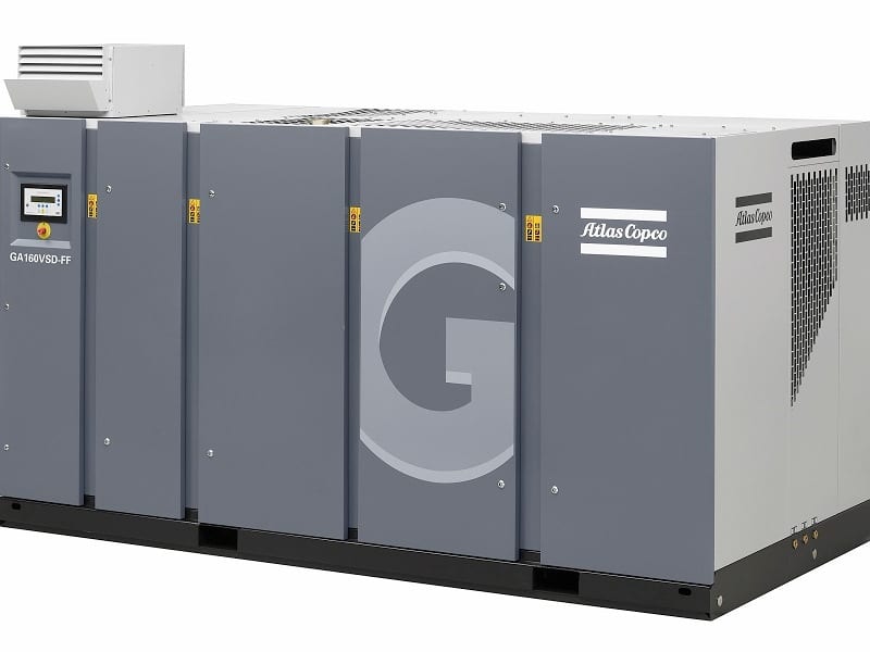Atlas Copco's GA 90+-160 range of oil injected rotary screw compressors are now available with variable speed drive (VSD) technology