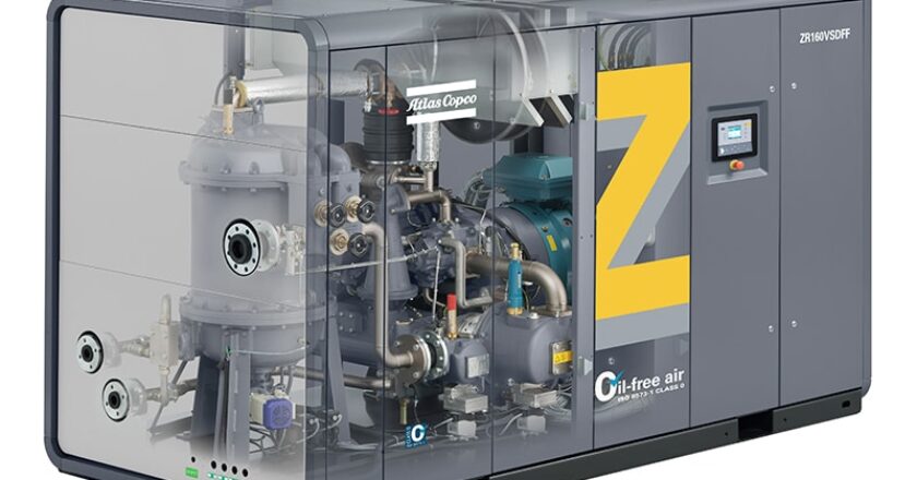 Atlas Copco ZR 160 VSD FF compressor with Variable Speed Drive.