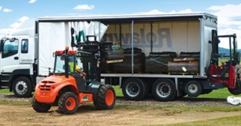 The AUSA proved itself more than competent loading pallets onto the truck directly from the field