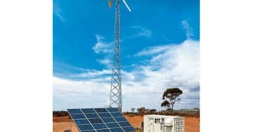 Cat incorporated several renewable energy resources into its hybrid power systems to power Australia's telecommunications industry.