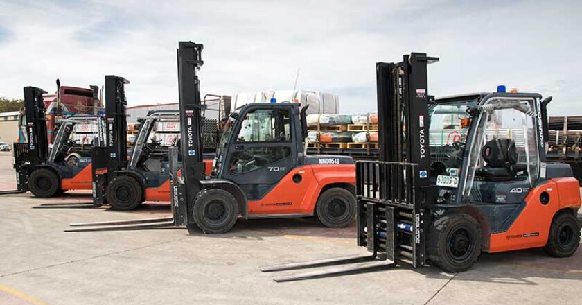 DSI Underground’s Toyota forklift fleet