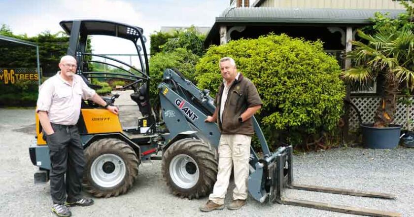 Chris Harrison, managing director of Easy Big Trees of Invercargill and Giant loaders