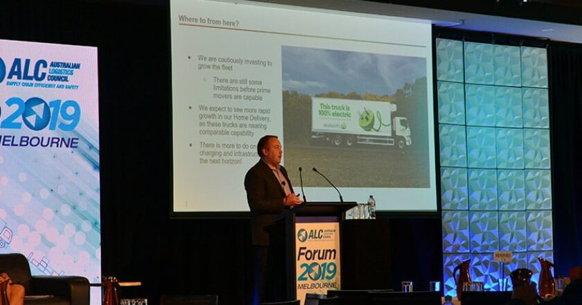 Woolworths head of transport development Ben Newton