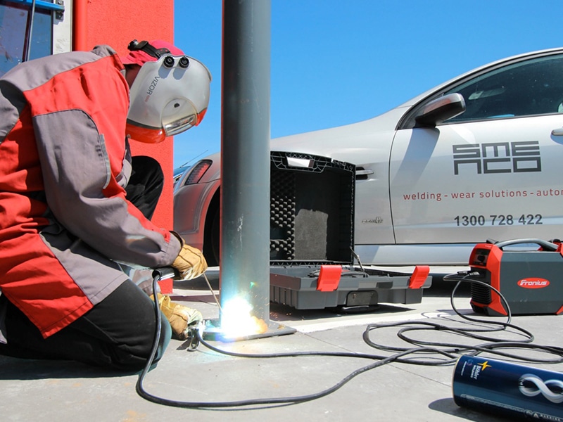 The Fronius AccuPocket MMA battery welder.