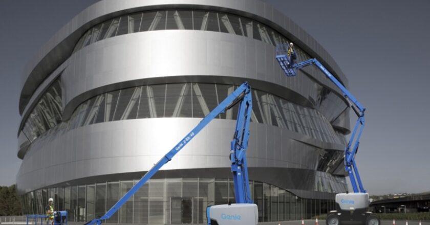 The Genie Z-62/40 articulating boom lift.
