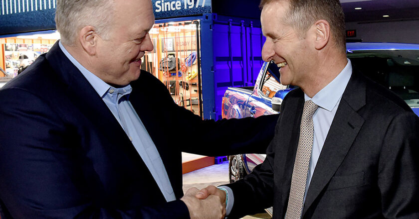 Jim Hackett and Herbert Diess