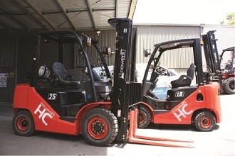 China's Hangcha XF LPG combustion counterbalanced forklifts are easy to use and does the job at hand well enough.