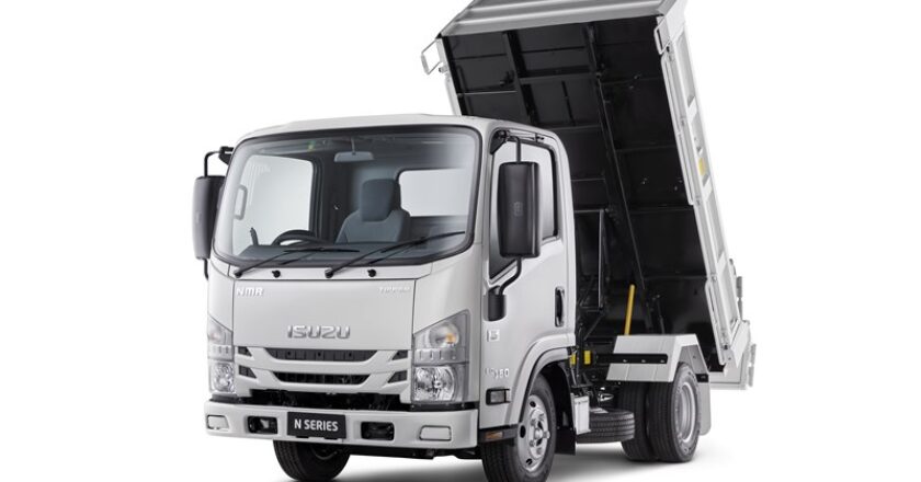 The new Isuzu tipper