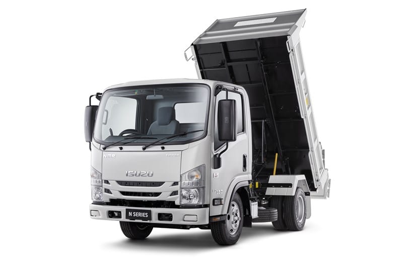 The new Isuzu tipper