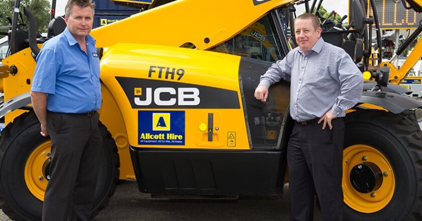 Owen Parker from JCB CEA and Adam Watson from Allcott Hire.