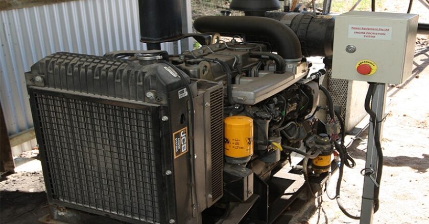 The JCB DieselMax powered pump is helping save fuel on a Bundaberg produce farm.