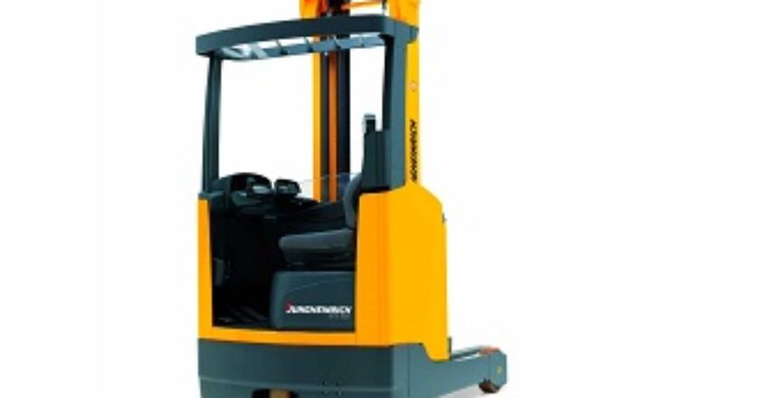 Jungheinrich's latest offering, the ETV 318 reach truck gives operators better visibility on top of lift heights of up to 11,500 mm.