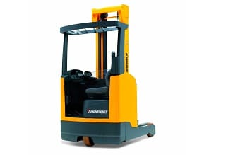 Jungheinrich's latest offering, the ETV 318 reach truck gives operators better visibility on top of lift heights of up to 11,500 mm.