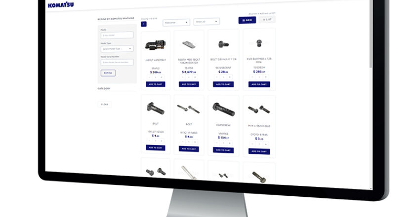 Komatsu's online portal