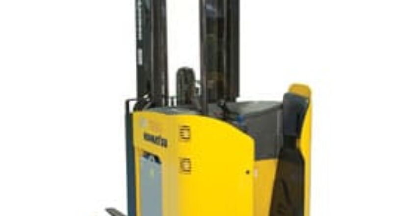 Komatsu has launched its new FR range of pantograhic reach fork lifts which utilises an energy conserving Intelligent Control System