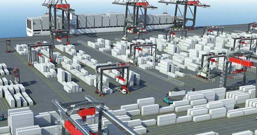 A Konecranes terminal container-handling system.