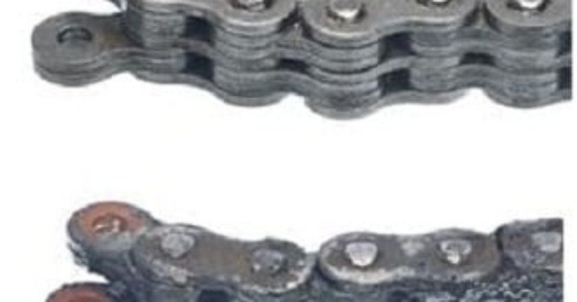Failing to properly lubricate your mast chain can lead to rust and a shorter chain lifespan.