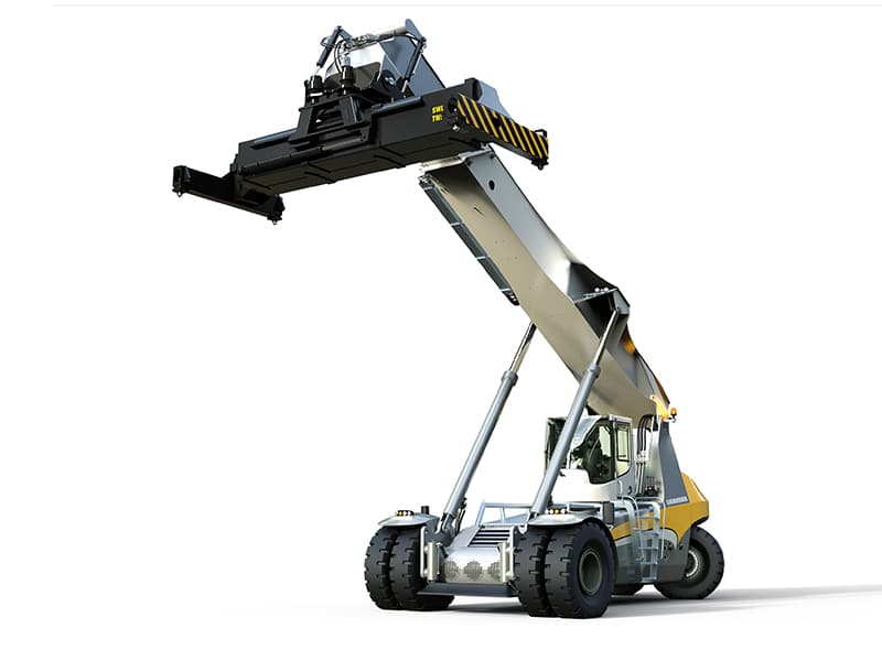 The new Liebherr LRS 545 reachstacker.