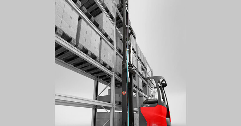 Linde's reach truck operator-assist system,  Dynamic Mast Control.