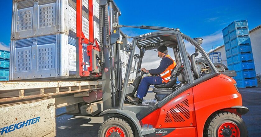 One of Linde’s pre-owned forklifts – in this case, the H40 Evo.