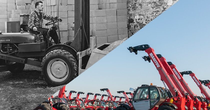 Manitou forklift telehandler old new