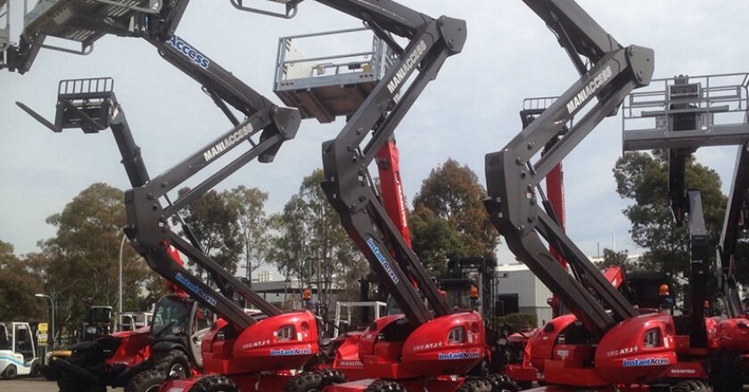 Three 160ATJ+ EWPs ready for work