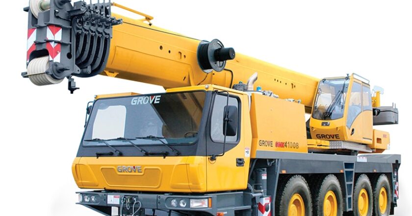Manitowoc's Grove GMK4100B all terrain crane.