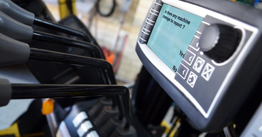 The MLA FleetControl forklift management system.