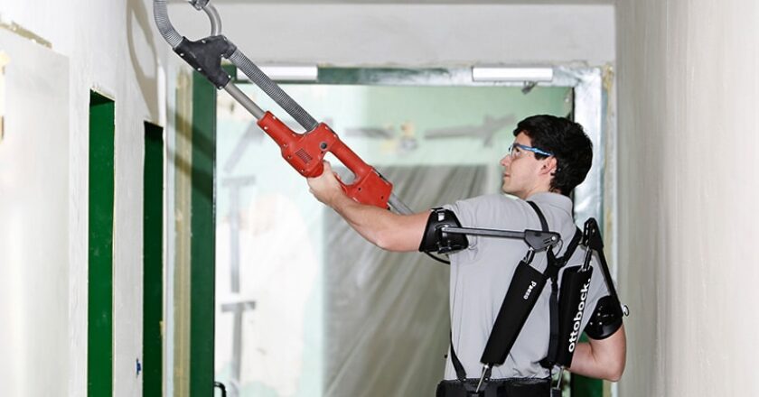 The Paexo Shoulder exoskeleton relieves muscular stress for those working with arms raised