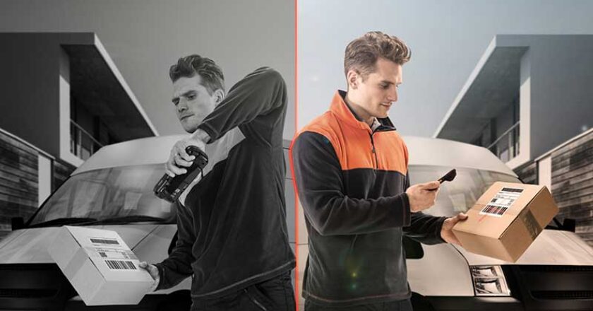 The Panasonic Toughpad FZ-N1 allows the user to scan barcodes and look at the screen all without bending the elbow or wrist
