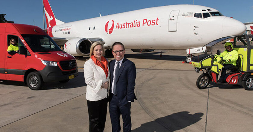 Christine Holgate and Alan Joyce