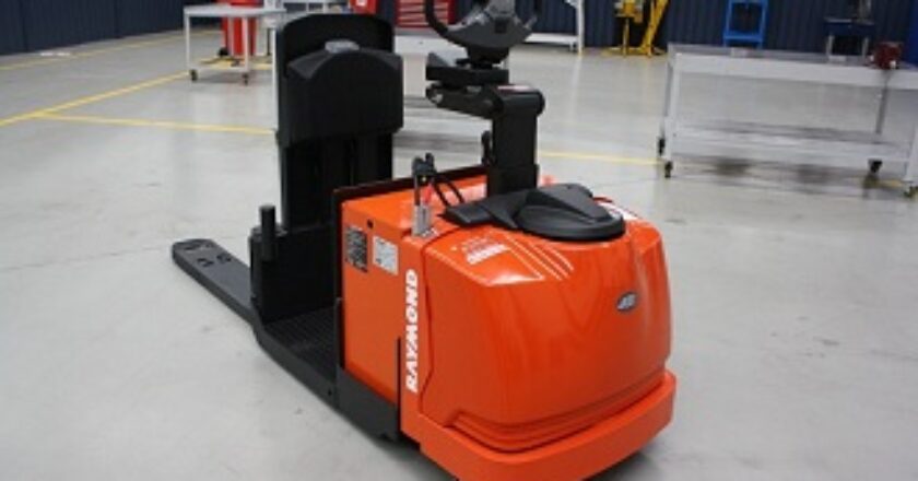 The Raymond 8510 low-level order picker, power steering, and punchy AC drive make for an easy truck to operate
