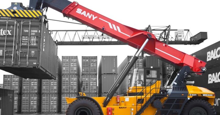 Sany's range of container handlers and heavy forklifts are now available in Australia via MLA Holdings