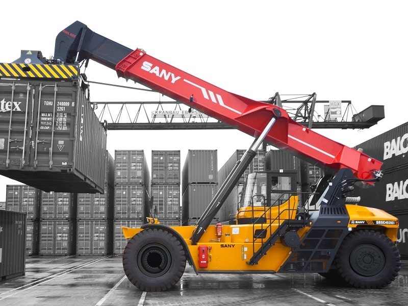 Sany's range of container handlers and heavy forklifts are now available in Australia via MLA Holdings