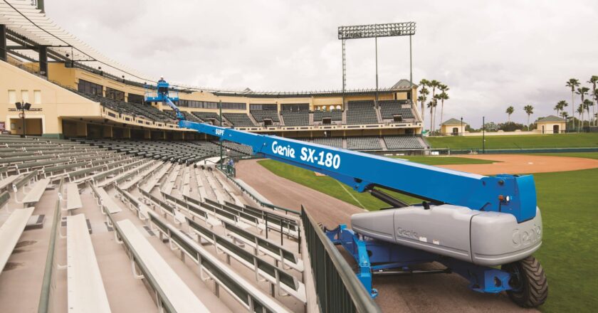 Genie has broken world records with its new telescopic boom lift, the SX-180 which is capable of reaching heights of up to 180ft.