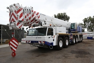 Tadano's new all-terrain crane, the ATF400G-6 has arrived in Australia to positive response.