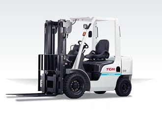 TCM's F1 range of LPG/Gasoline forklifts is now available from NTP Forklifts.