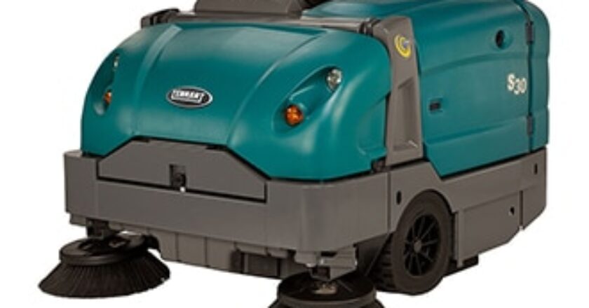 The Tennant S30 Mid-Size Rider Sweeper.