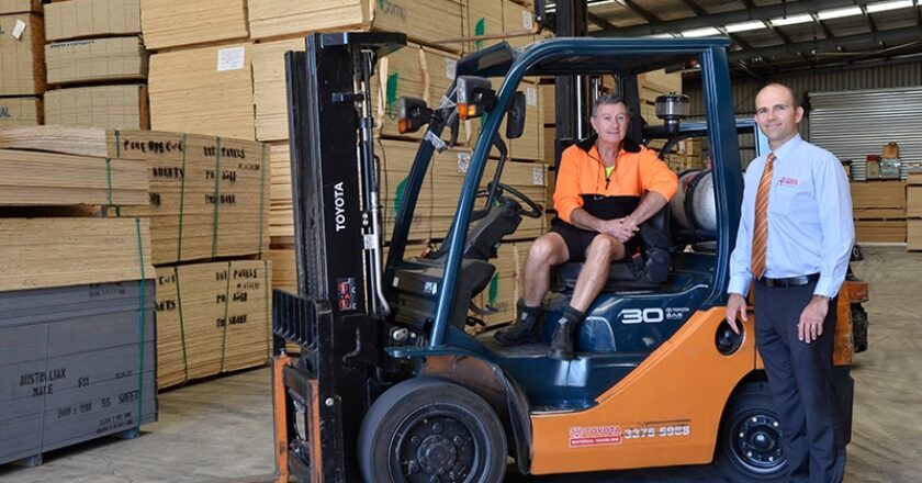 International Panels' Toyota 8FG30 forklift.