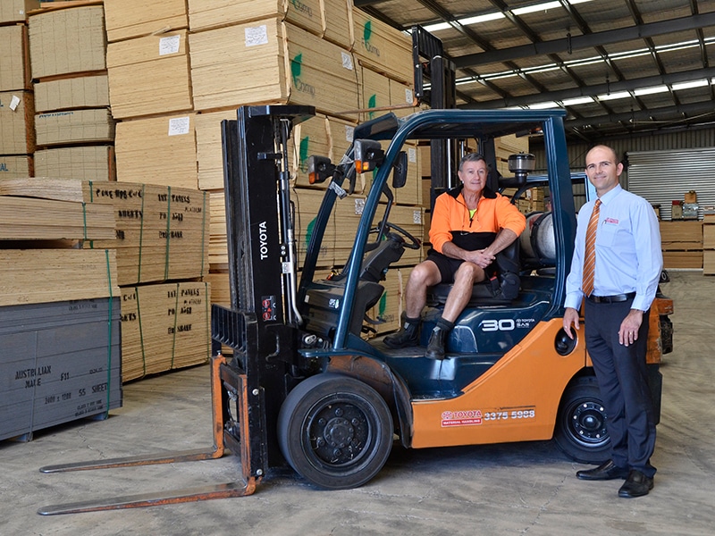 International Panels' Toyota 8FG30 forklift.