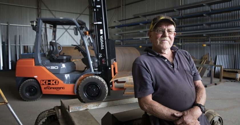 Ki-Ki Engineering co-owner Laurens Verhees has bought a Toyota 8FD30 forklift to double the company's capacity.
