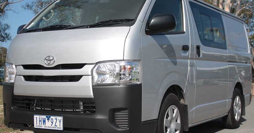 The Toyota HiAce, market leader in the mid-sized van category