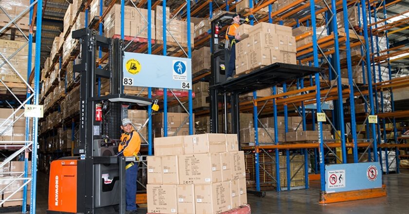 Part of the Toyota fleet at Unitrans Asia Pacific’s Kings Park distribution centre.