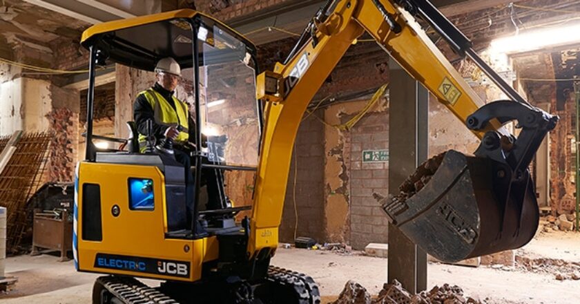 JCB has made company history with the unveiling of its first ever electric excavator – the quietest digger in its range and one delivering zero emissions.