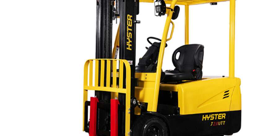 Hyster 3-wheel electric lift trucks join 4-wheel models and complementary tow and pallet trucks.