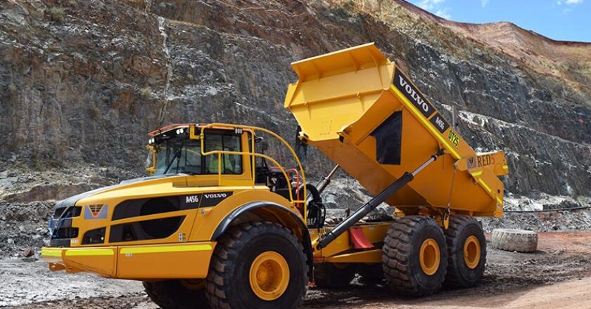 The Volvo A45G articulated haulers will soon be joined by a new L260H wheel loader
