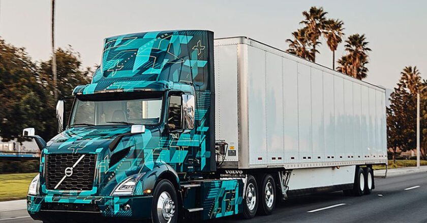 Volvo's electric VNR model