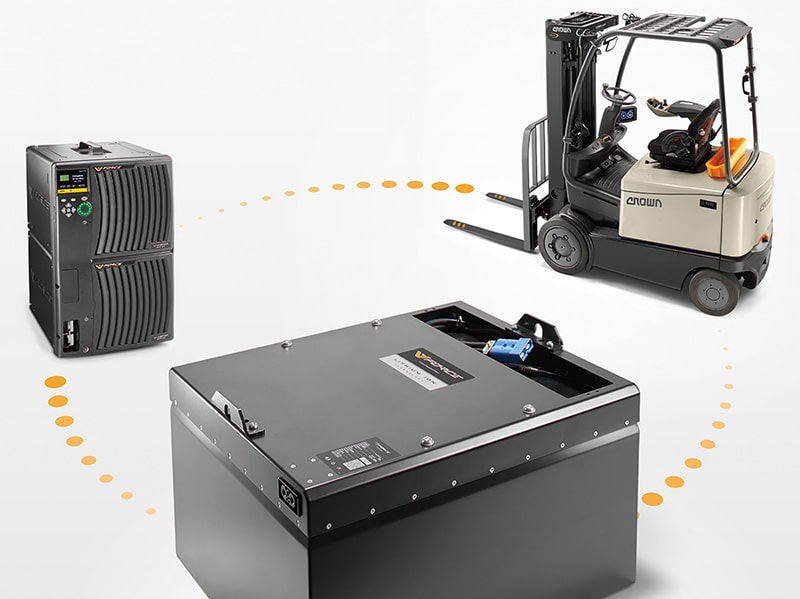 V-Force lithium-ion batteries last up to three times longer than lead-acid batteries