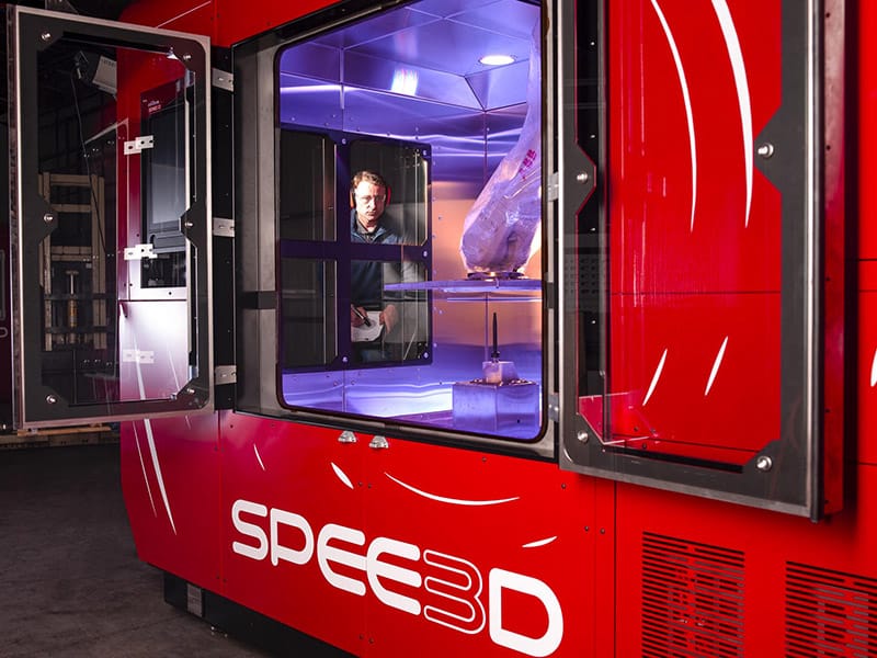 SPEE3D can print components in 316L stainless steel on site at its Melbourne Facility