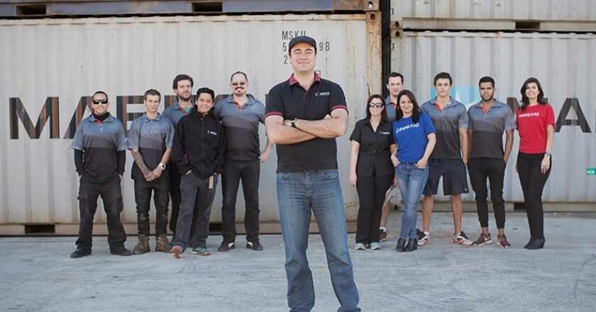 Zapala founder and CEO Carlos Ferri and some of his staff.